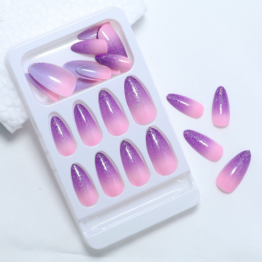 Gradient Glitter Ombre Press-On Nail Set Kalsten