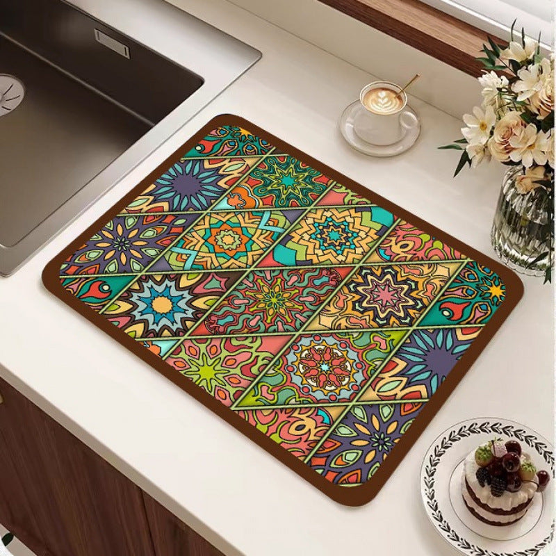 Geometric Patterned Floor Mat