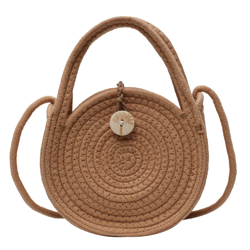Handmade round bag with elegant design Kalsten