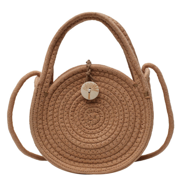 Handmade round bag with elegant design Kalsten