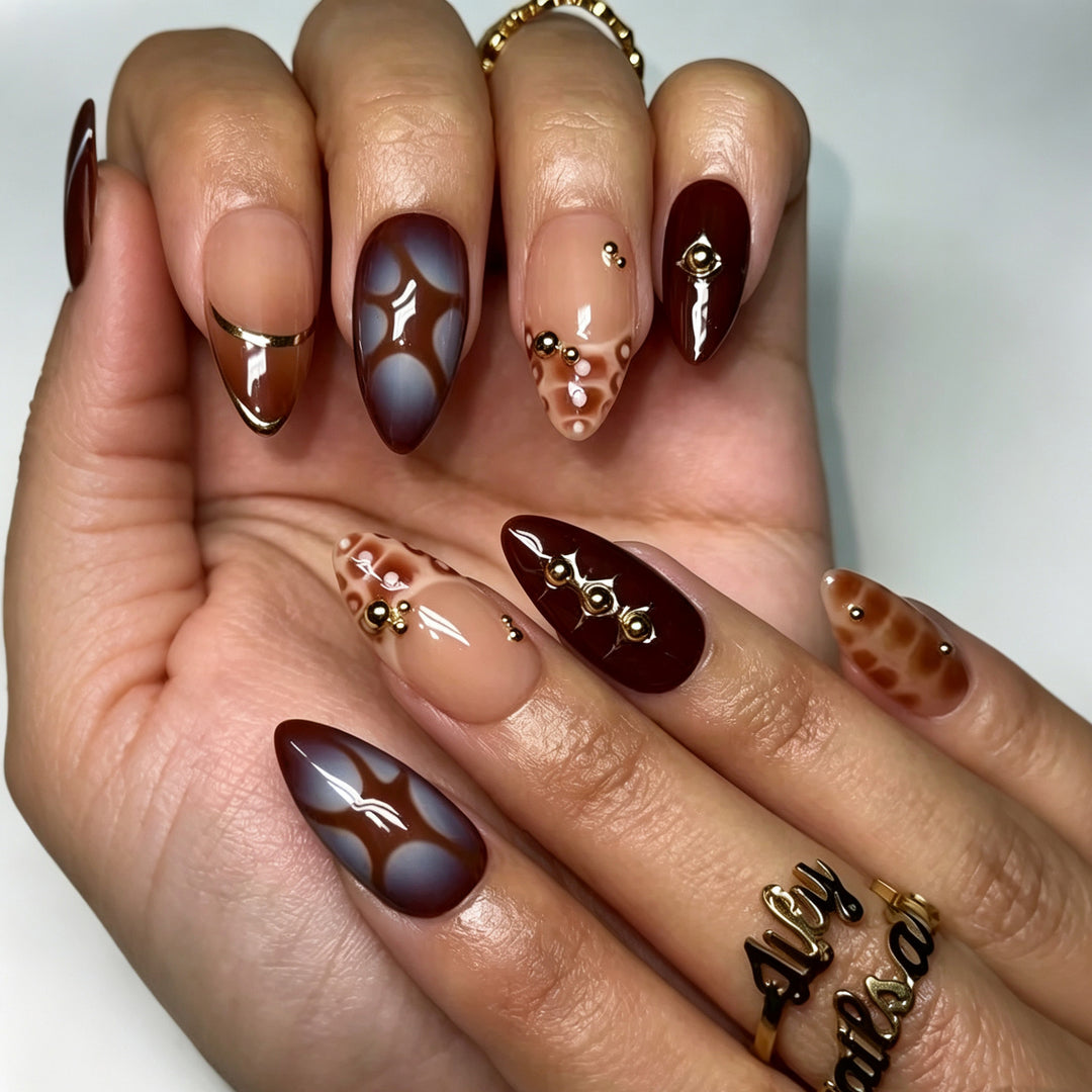 Manual Press-On Nail Art Set