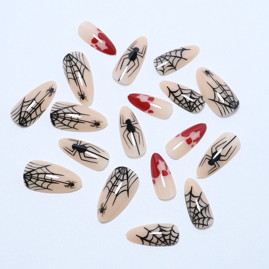 Halloween-Themed Artistic Press-On Nail Set Kalsten
