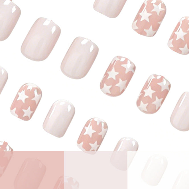 Artistic Star Pattern Nail Enhancements Kalsten