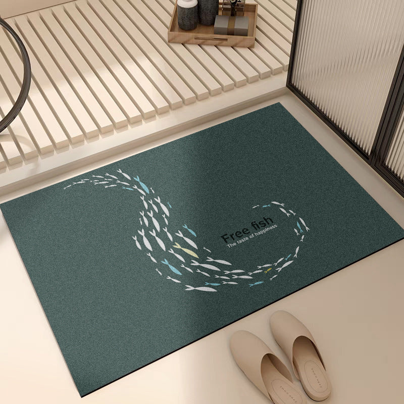 Soft Floral Bath Rug