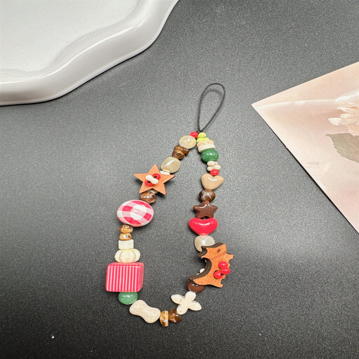 Decorative Wooden Beaded Lanyard Kalsten