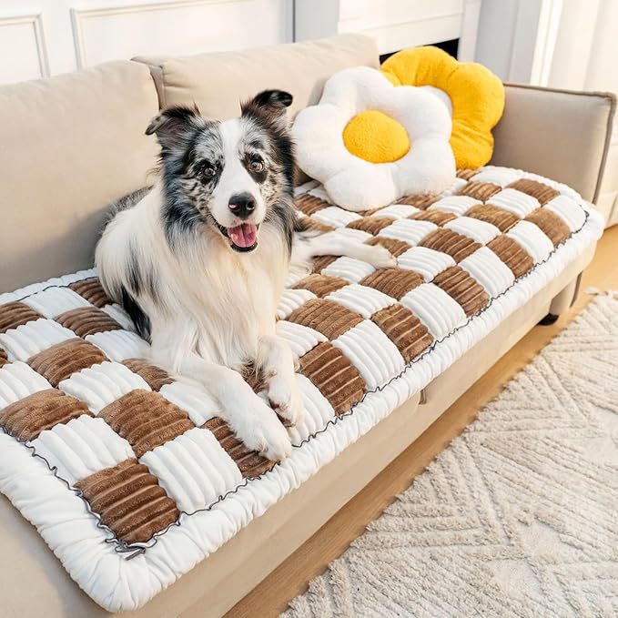 Luxury Quilted Dog Sofa Protector   Dog Bed