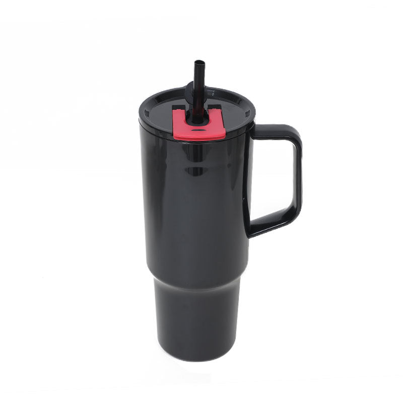 Unisex High-Quality Insulated Mug with Handle and Straw Kalsten