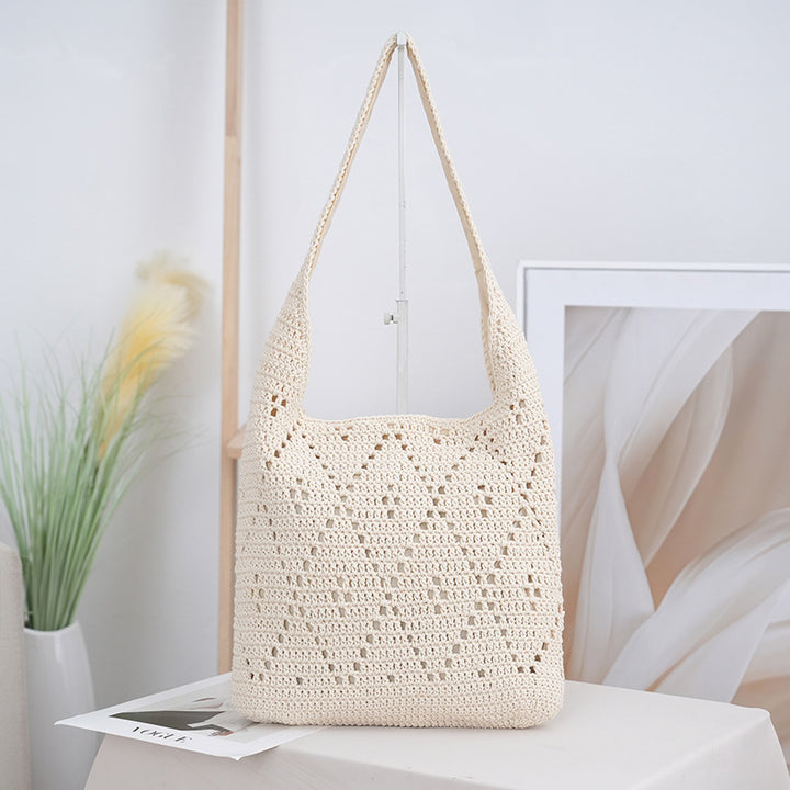Handcrafted straw shoulder bag Kalsten