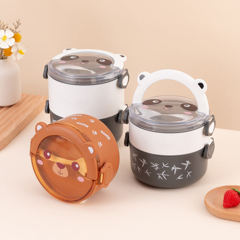 Cute Panda-Themed Food Storage Container