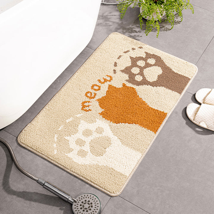 Cat-Themed Absorbent Doormat