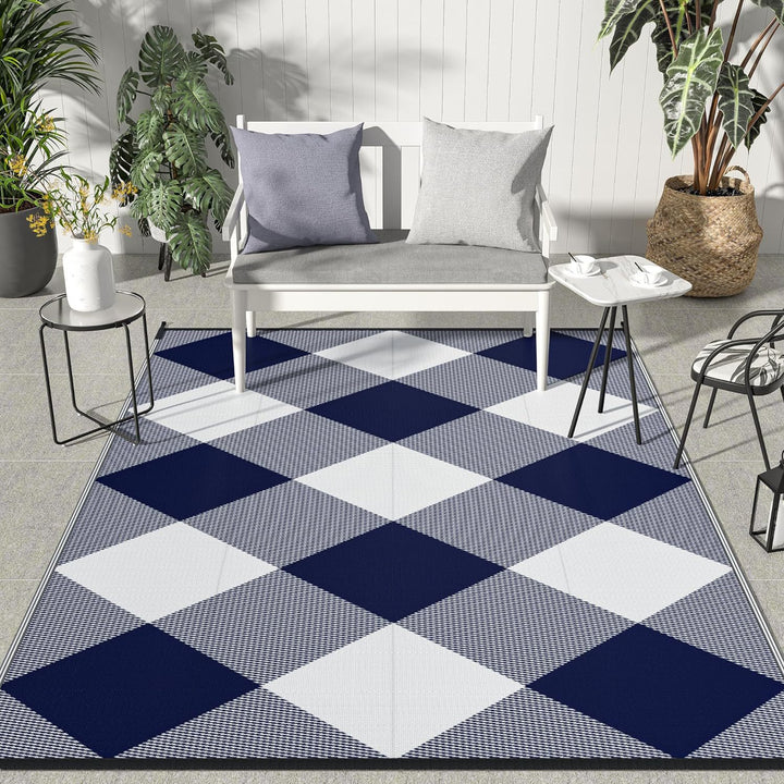 Geometric Patterned Outdoor Area Mat
