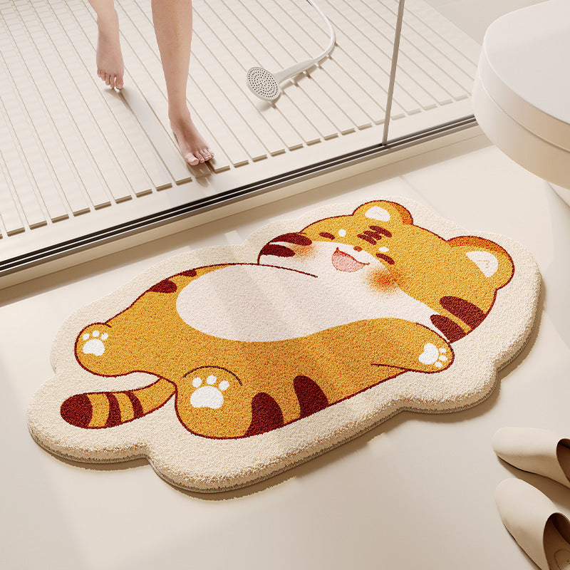 Cute Cow-Themed Bath Mat