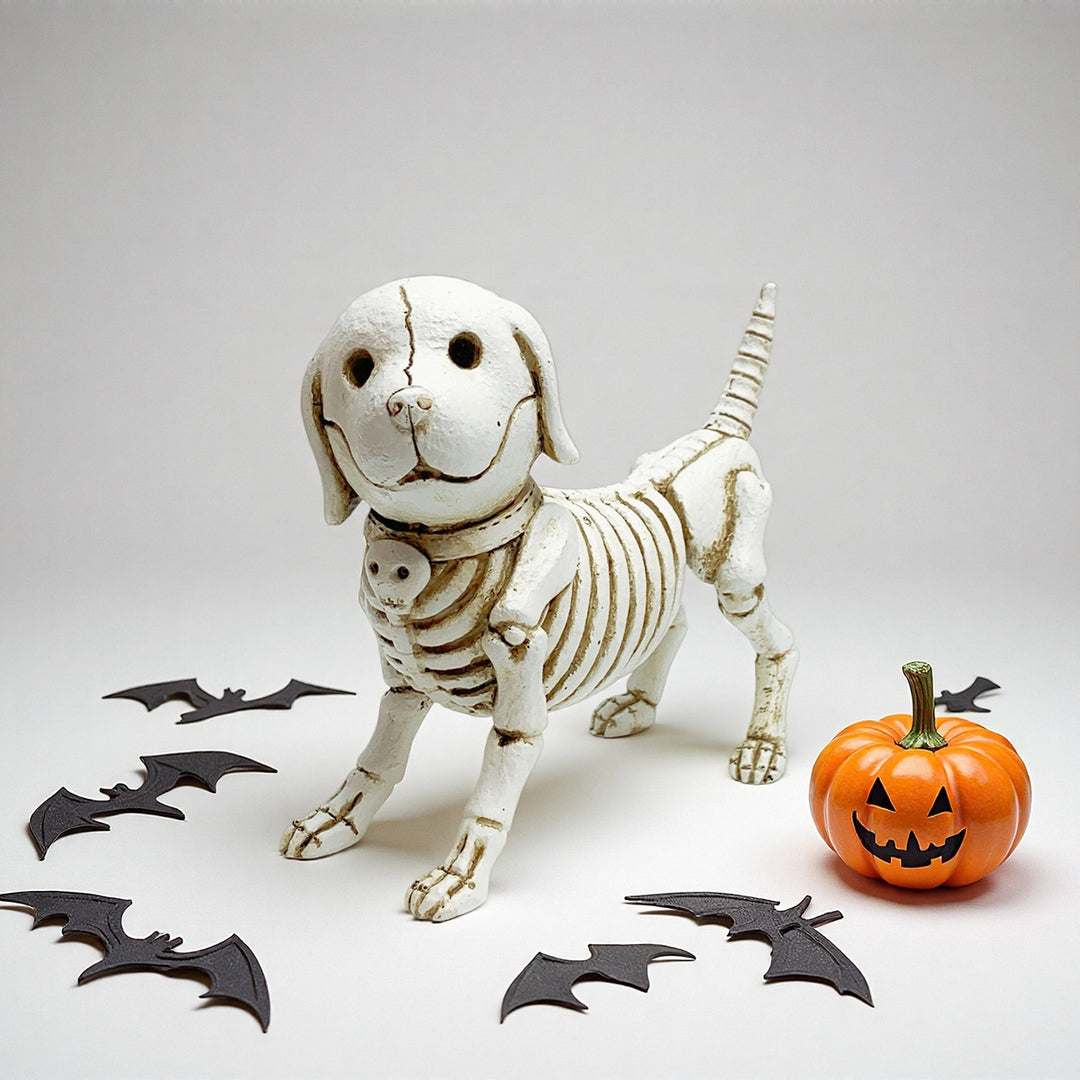 Decorative Dog Skeleton Figurine Kalsten