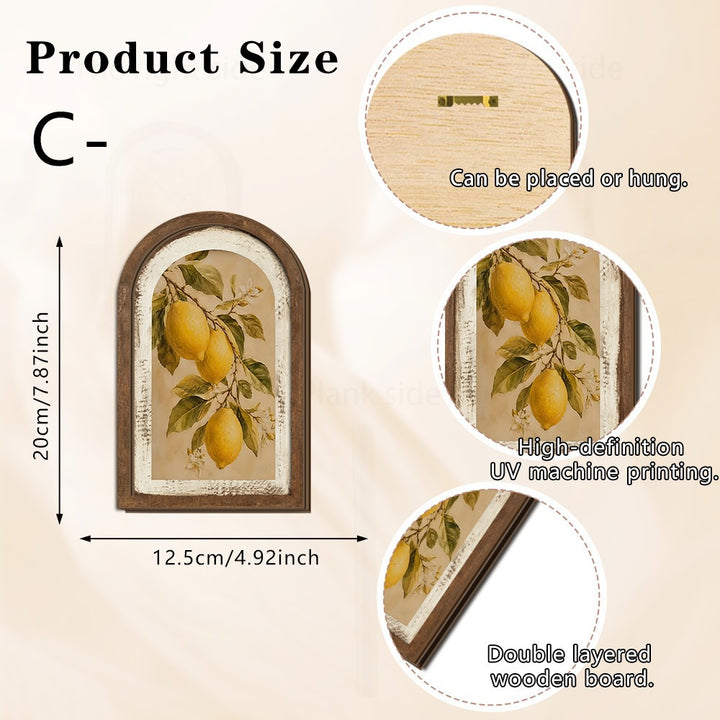 Wall decoration with lemon pattern Kalsten