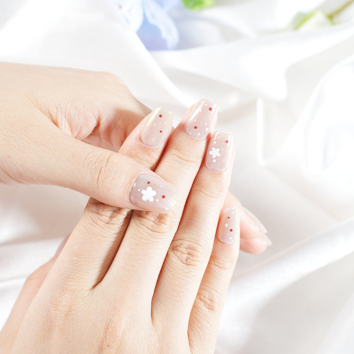 Floral Decorative Press-On Nail Set Kalsten