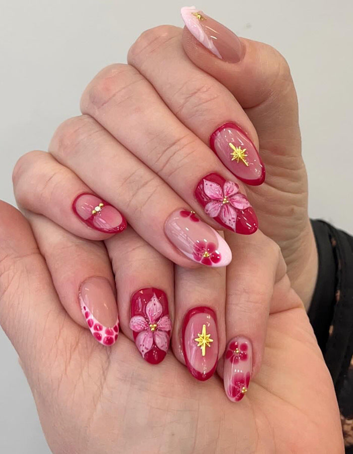 Floral Art Press-On Nail Set Kalsten