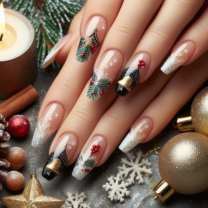 Decorative artificial nail set Kalsten