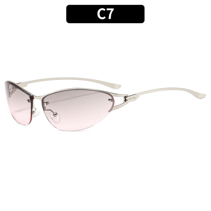 Angular Oversized Shield Sunglasses