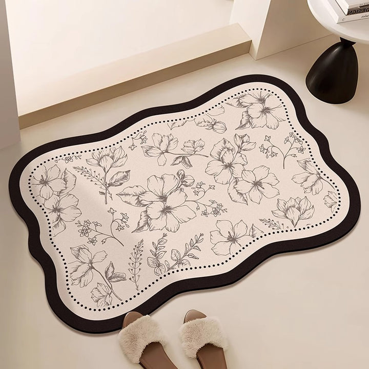 Floral Printed Area Mat