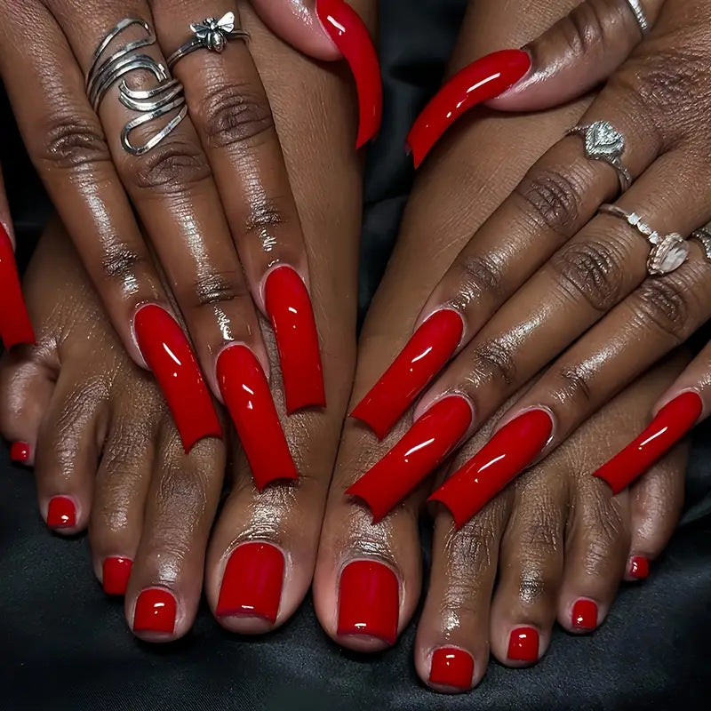Premium Glossy Press-On Nail Set Kalsten