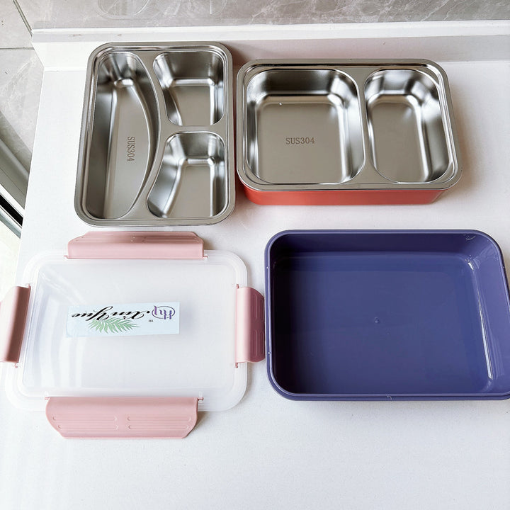 Multi-Compartment Stainless Steel Lunch Container