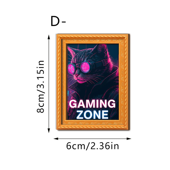 Decorative cat art with futuristic design Kalsten