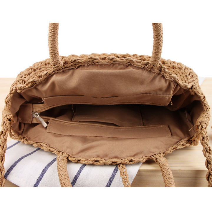 Hand-knotted shoulder bag in round design Kalsten