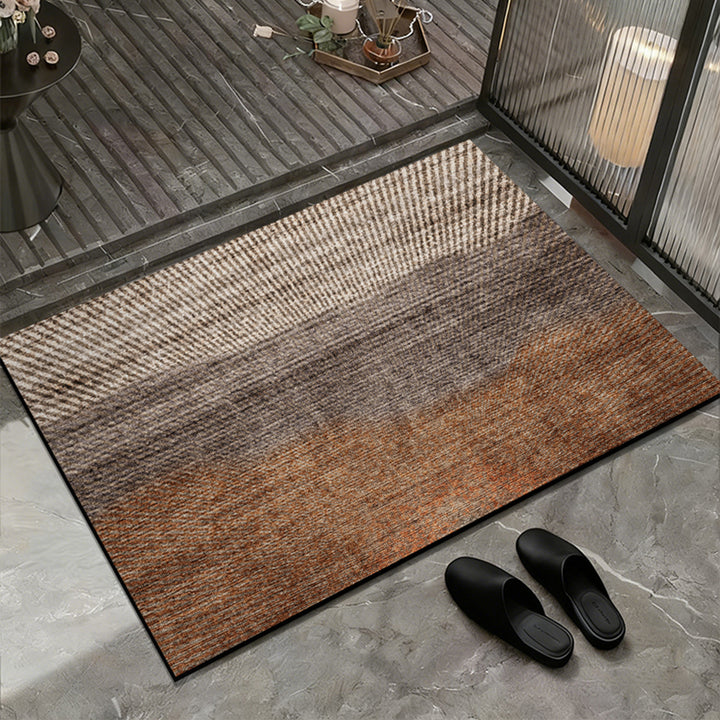 Elegant Floral Design Entrance Mat
