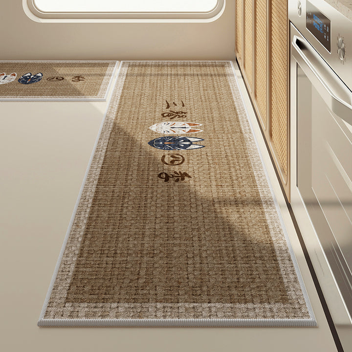 Geometric Pattern Kitchen Runner Mat