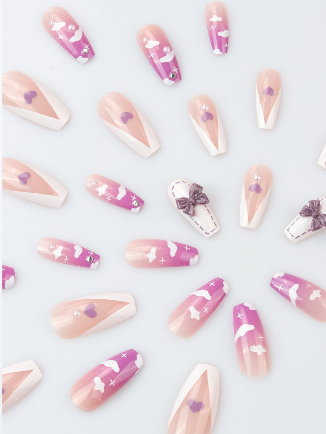 Artistic Cloud Design Nail Art Kalsten