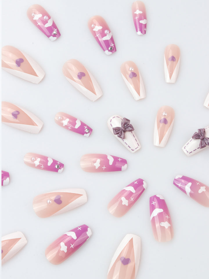 Artistic Cloud Design Nail Art Kalsten