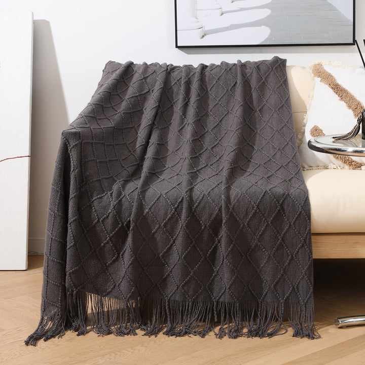 Cozy Knitted Throw Blanket