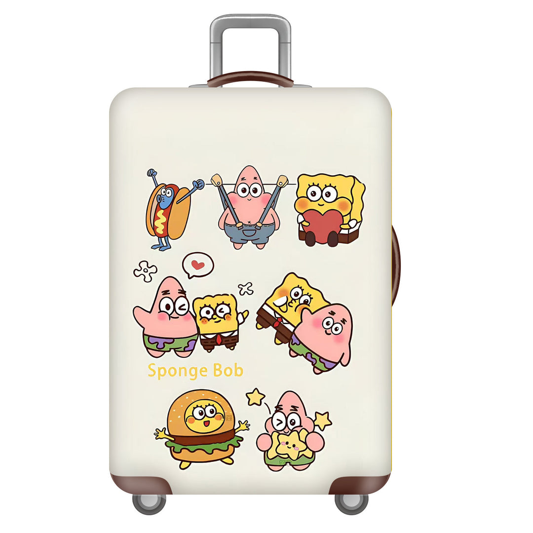 Unisex Hard Shell Suitcase with Creative Travel Motif Kalsten