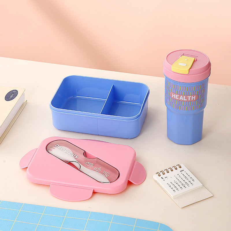 Multi-Compartment Food Storage Bento Box with Airtight Lid