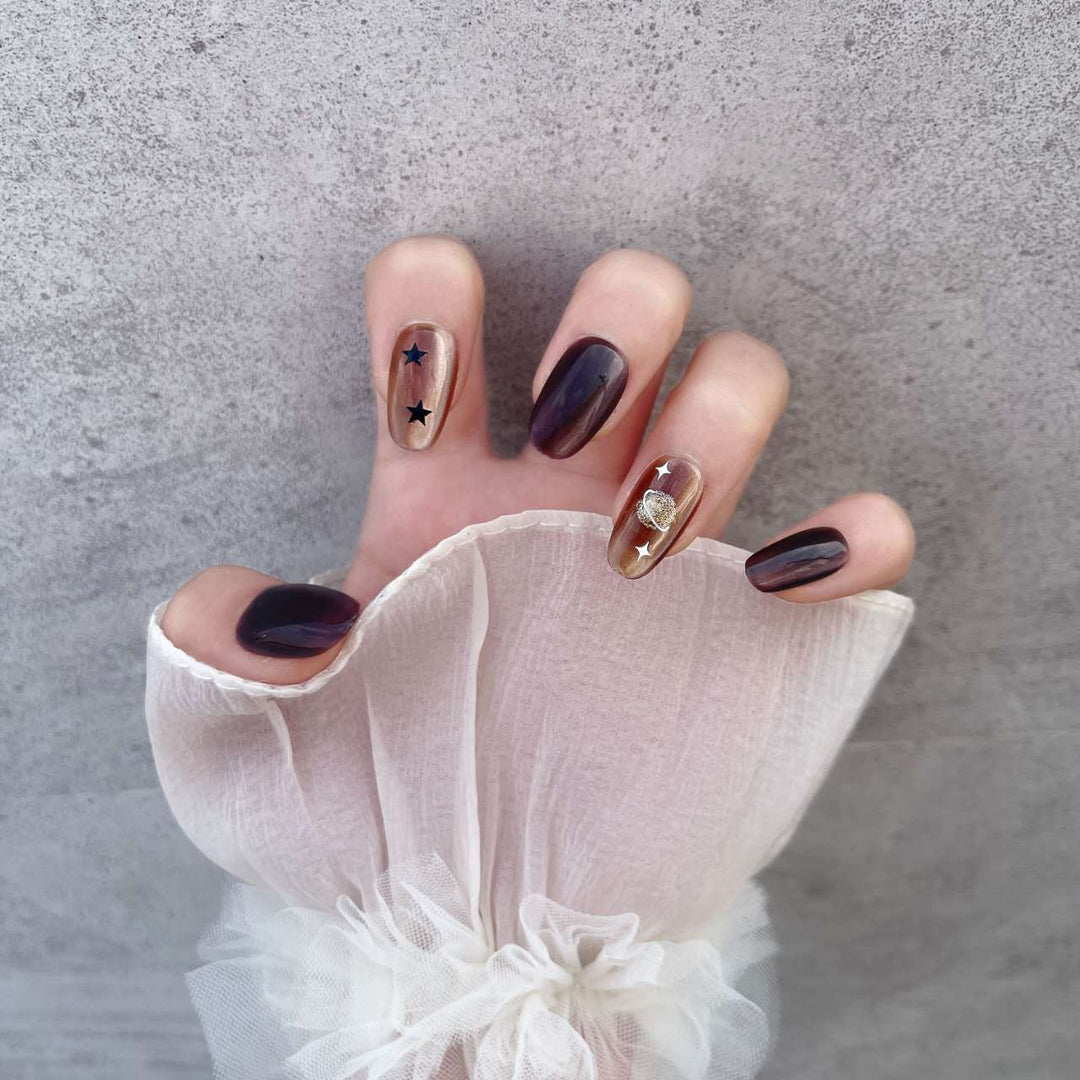 Celestial Themed Press-On Nail Set