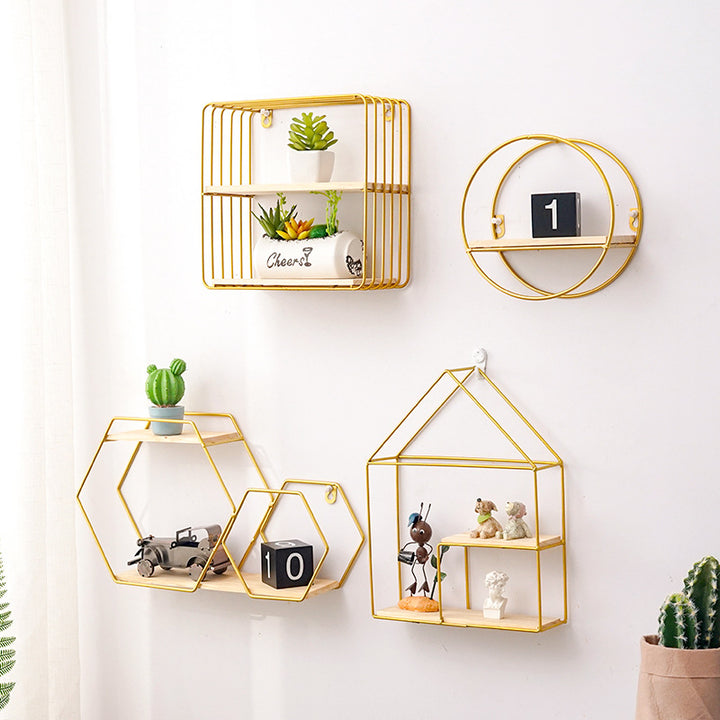 Hexagonal Floating Plant Shelf