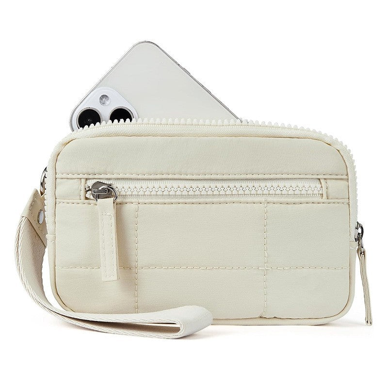 Stylish and Practical Cosmetic Clutch with Removable Carrying Strap Kalsten