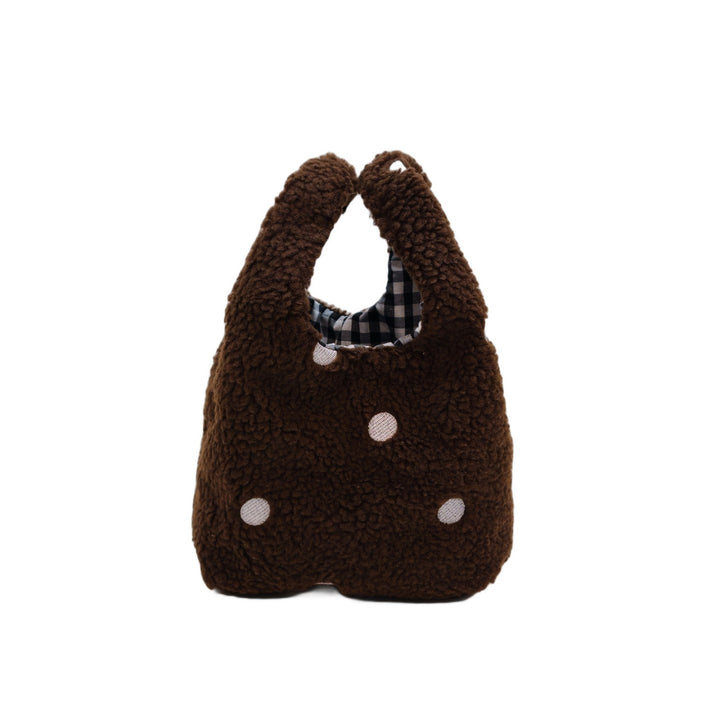 Compact Fuzzy Polka Dot Sling Bag Kalsten