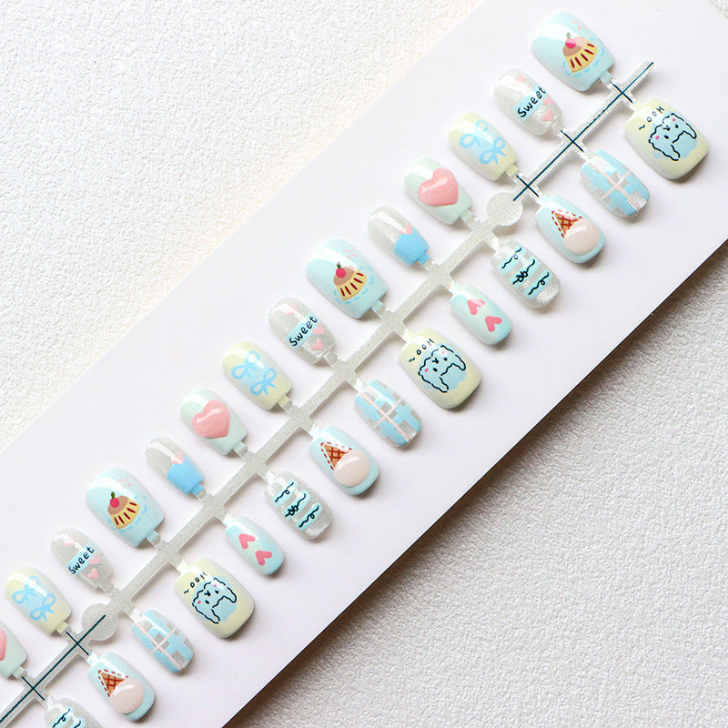 Creative Themed Press-On Nail Set Kalsten