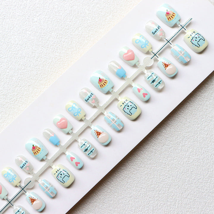 Creative Themed Press-On Nail Set Kalsten