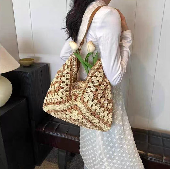Hand-knotted shoulder bag Kalsten