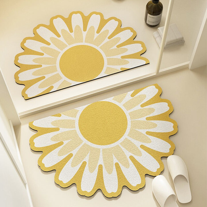 Floral Pattern Bath Mat Kalsten