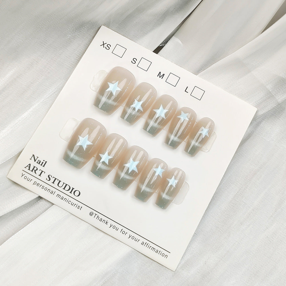 Artificial nails with Elegant Ombre Design Kalsten