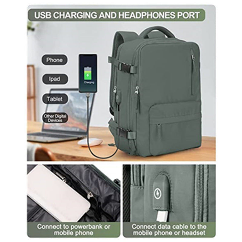 Multi-Compartment Stylish Travel Backpack Kalsten