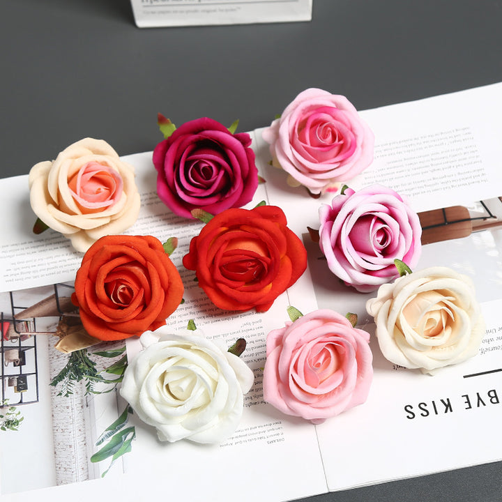 Elegant Silk Rose Pin for Decorative Use