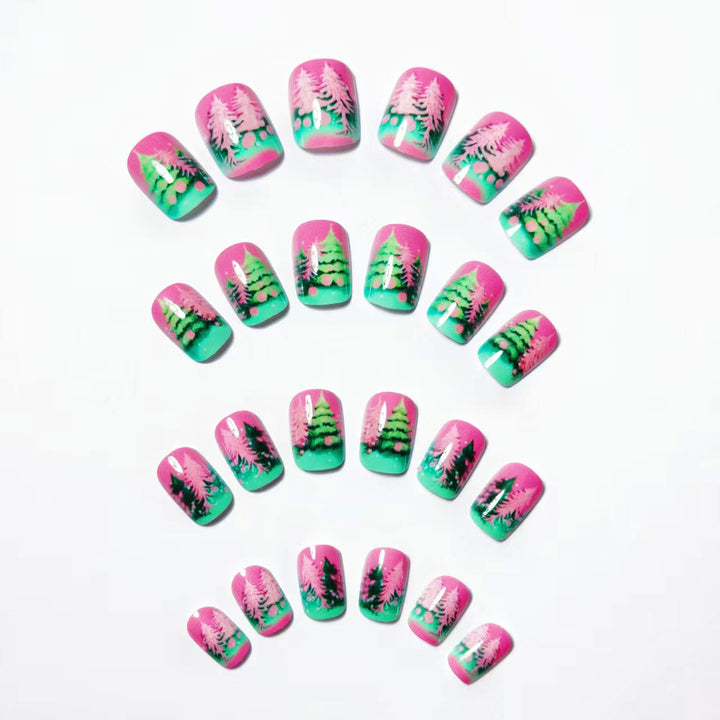 Seasonal Tree-Themed Nail Art Kalsten