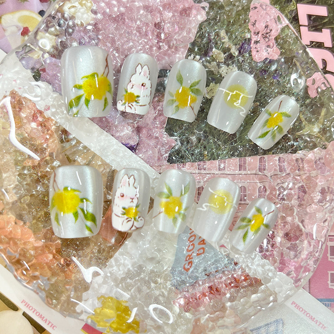 Artful nail tips with cheerful fruit designs Kalsten