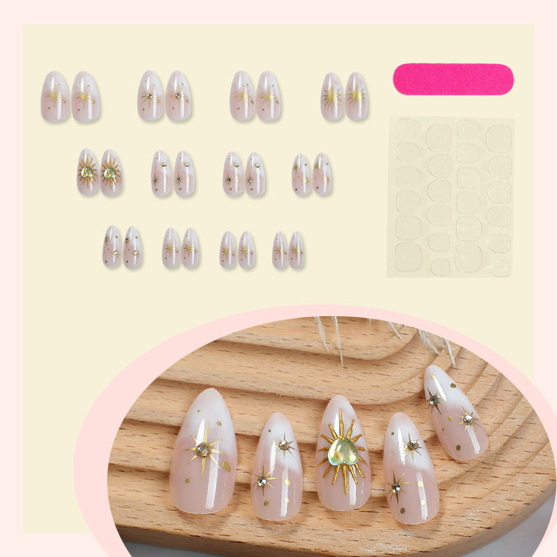 Glamorous Artistic Press-On Nail Set Kalsten