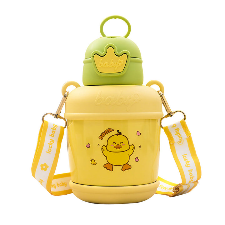 Ladies Insulated Drinking Bottle with Cheerful Duck Motif Kalsten