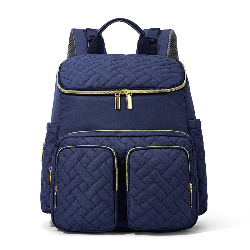 Quilted Multi-Compartment Elegant Backpack Kalsten